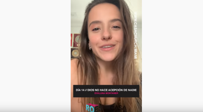 Dios no hace distinción de nadie.